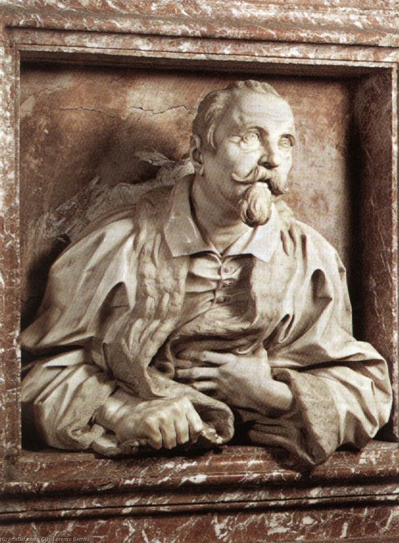 WikiOO.org - 백과 사전 - 회화, 삽화 Gian Lorenzo Bernini - Physician Gabriele Fonseca