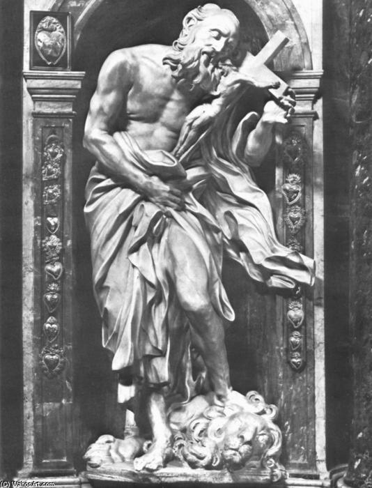 Wikioo.org - สารานุกรมวิจิตรศิลป์ - จิตรกรรม Gian Lorenzo Bernini - Saint Jerome