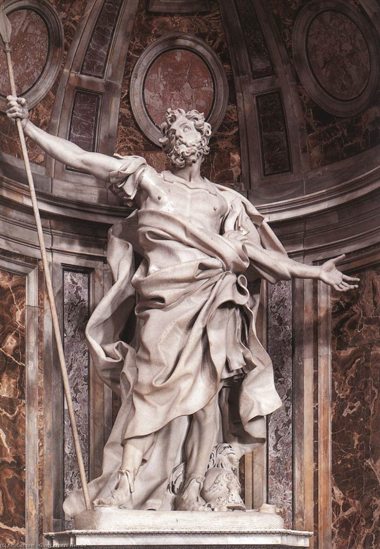 Wikioo.org - สารานุกรมวิจิตรศิลป์ - จิตรกรรม Gian Lorenzo Bernini - Saint Longinus