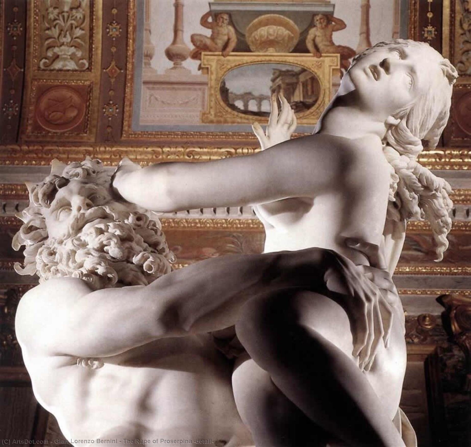 WikiOO.org - Encyclopedia of Fine Arts - Lukisan, Artwork Gian Lorenzo Bernini - The Rape of Proserpina (detail)