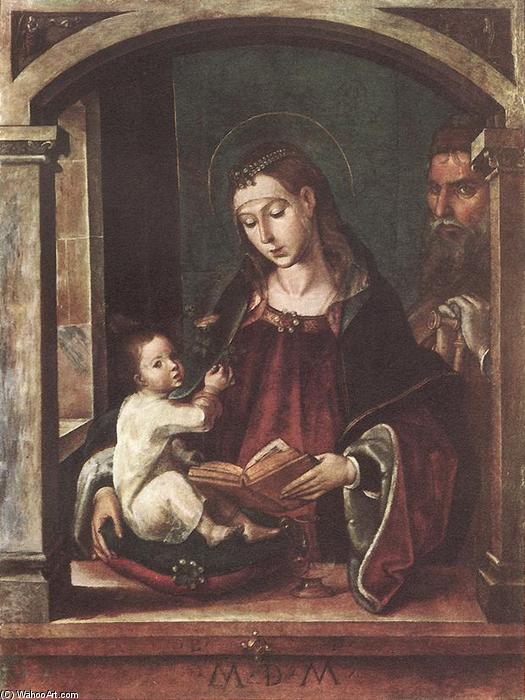 Wikioo.org - The Encyclopedia of Fine Arts - Painting, Artwork by Pedro Berruguete - Holy Family