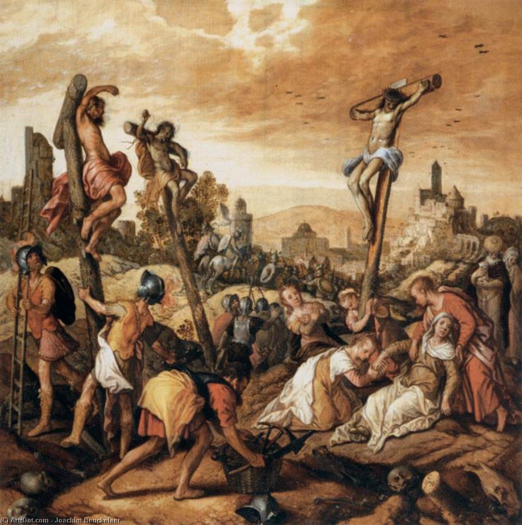 Wikioo.org - The Encyclopedia of Fine Arts - Painting, Artwork by Joachim Beuckelaer - Christ on the Cross
