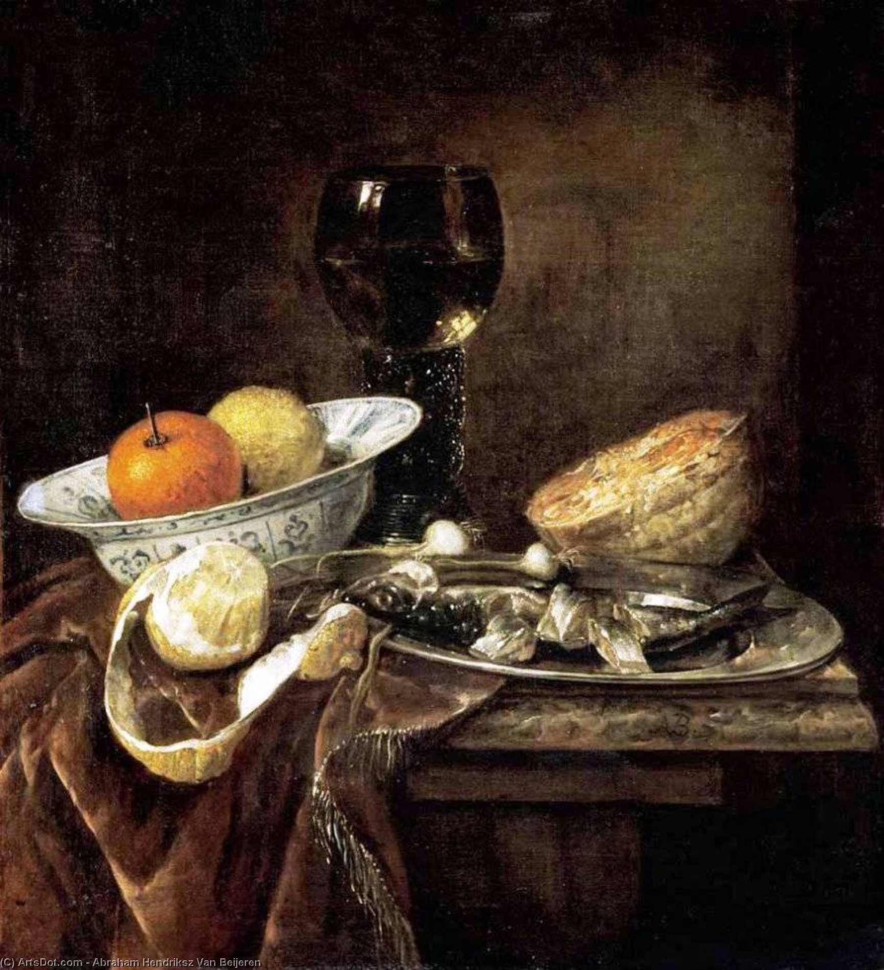 WikiOO.org - Encyclopedia of Fine Arts - Maľba, Artwork Abraham Hendriksz Van Beijeren - Still-Life
