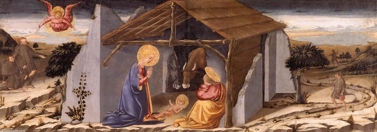 WikiOO.org - 百科事典 - 絵画、アートワーク Neri Di Bicci - キリストの降誕