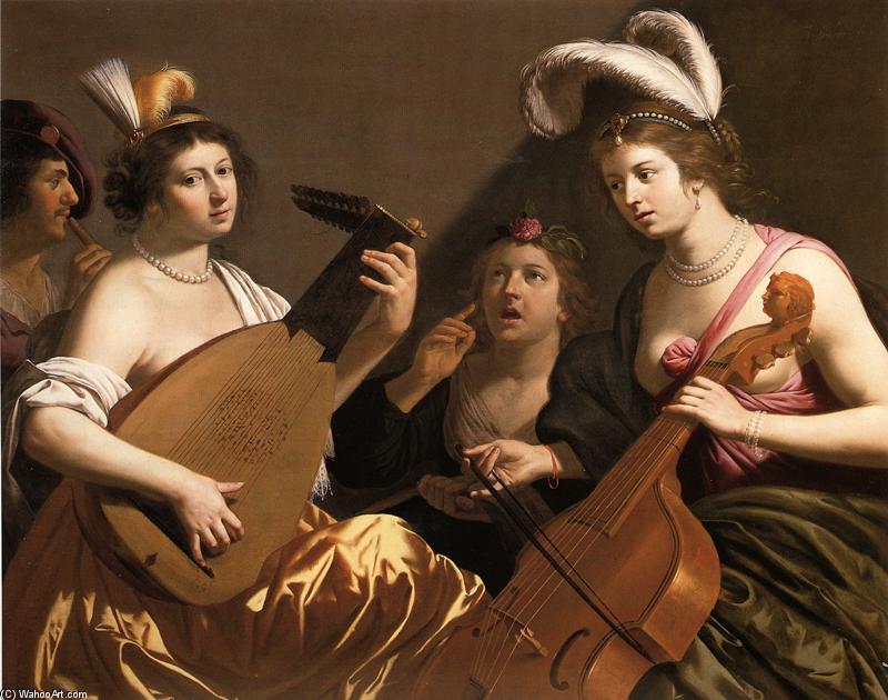 WikiOO.org - Encyclopedia of Fine Arts - Maleri, Artwork Jan Van Bijlert - The Concert