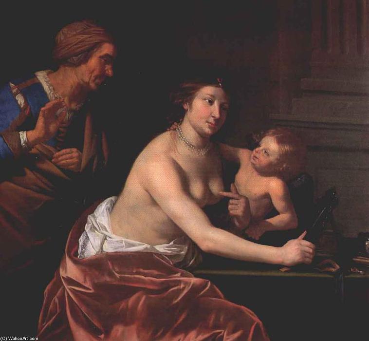 Wikioo.org – L'Encyclopédie des Beaux Arts - Peinture, Oeuvre de Jan Van Bijlert - Vénus et l Amour et aux une vieil de femme