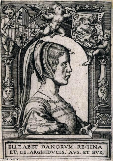 WikiOO.org - Encyclopedia of Fine Arts - Målning, konstverk Jacob Binck - Isabella of Austria