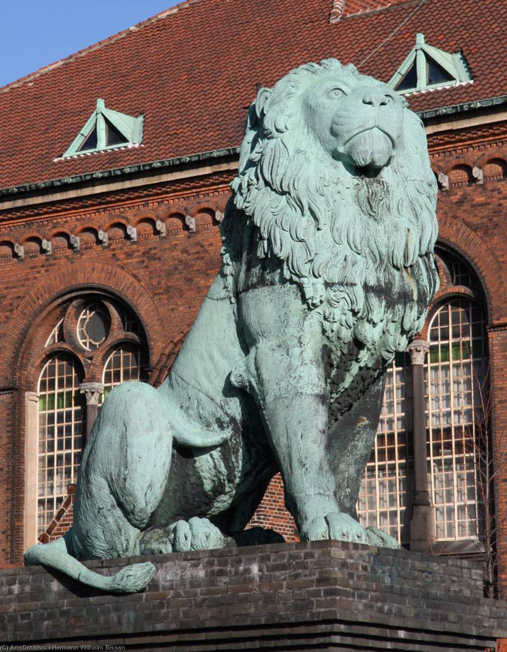 WikiOO.org - Encyclopedia of Fine Arts - Lukisan, Artwork Hermann Wilhelm Bissen - The The Isted Lion (Istedløven)