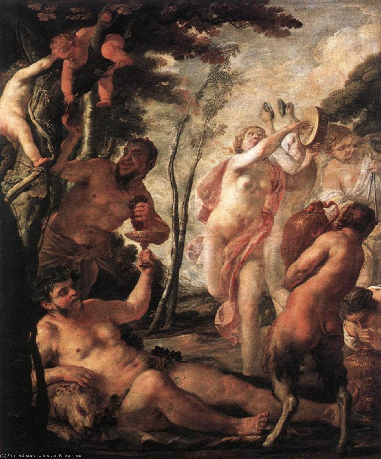 Wikioo.org - The Encyclopedia of Fine Arts - Painting, Artwork by Jacques Blanchard - Bacchanal