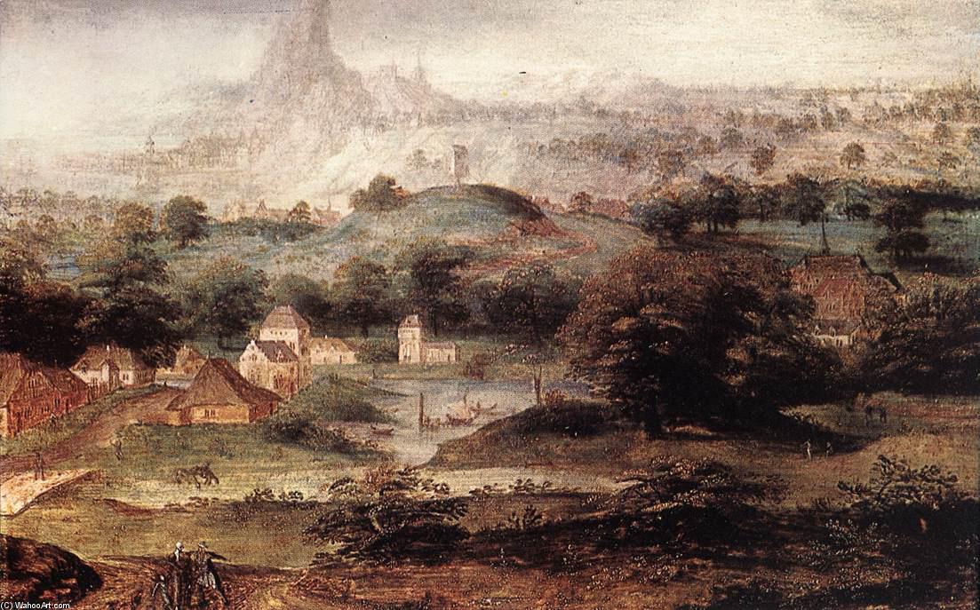 Wikioo.org - The Encyclopedia of Fine Arts - Painting, Artwork by Herri Met De Bles - Landscape with the Banishment of Hagar