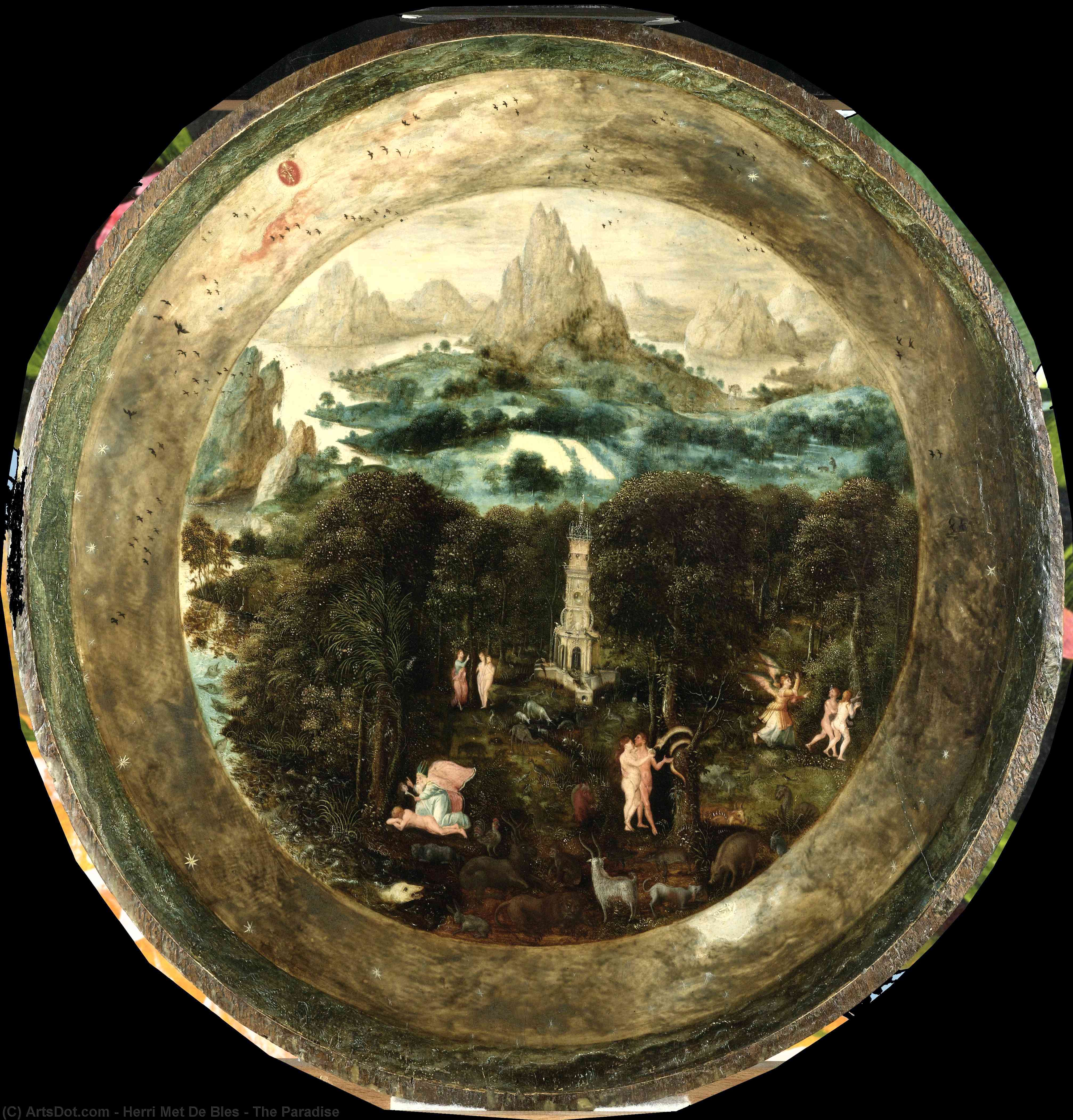 WikiOO.org - Encyclopedia of Fine Arts - Maleri, Artwork Herri Met De Bles - The Paradise