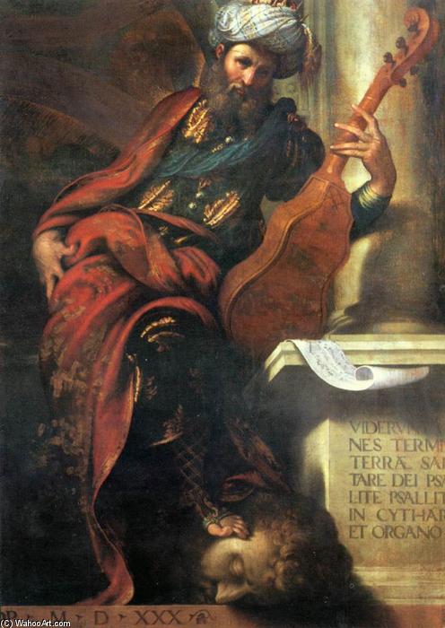 Wikioo.org – La Enciclopedia de las Bellas Artes - Pintura, Obras de arte de Camillo Boccaccino - el profeta David
