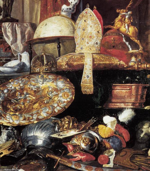 WikiOO.org - אנציקלופדיה לאמנויות יפות - ציור, יצירות אמנות Boel Pieter (Boule) - Large Vanitas Still-Life (detail)