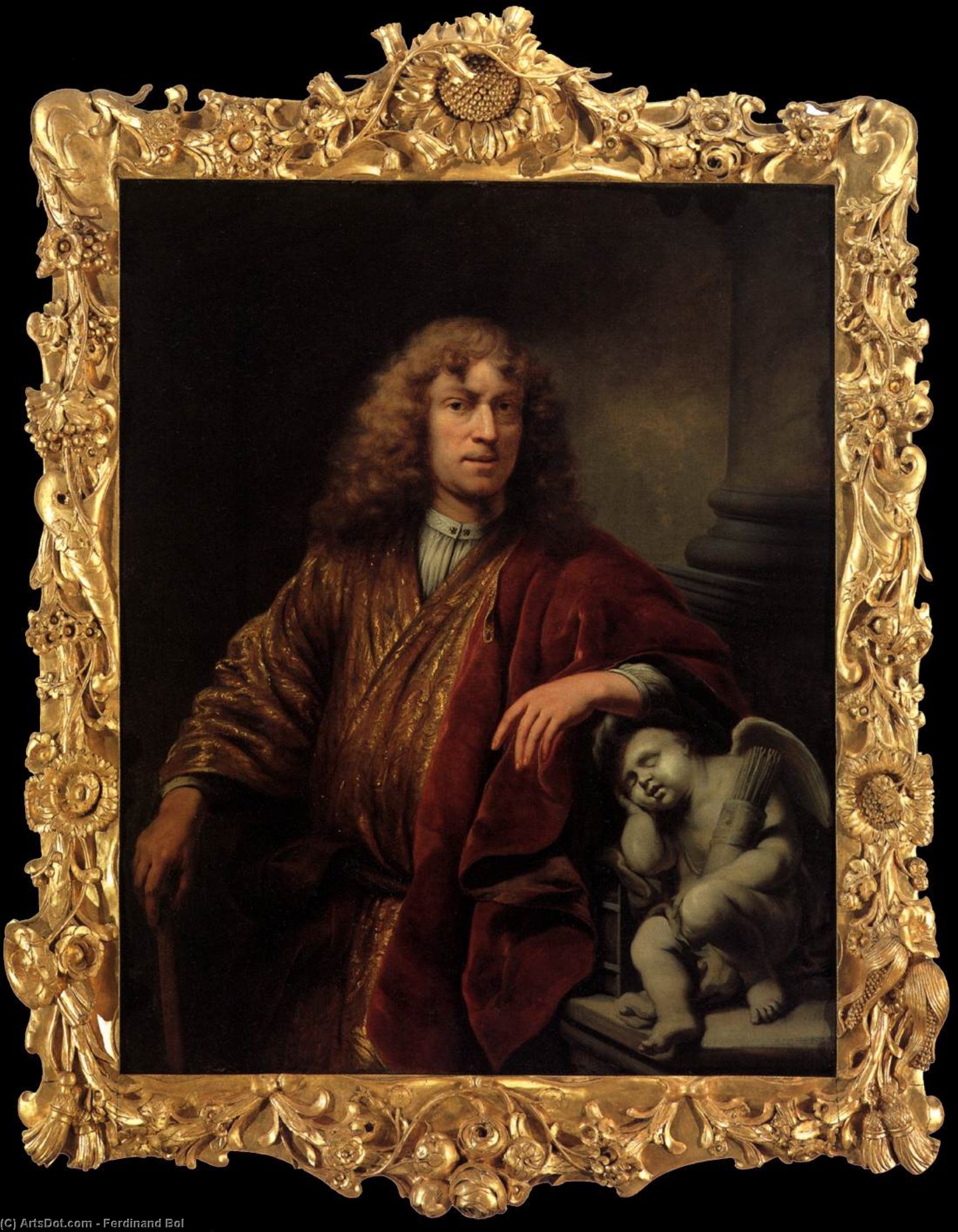 Wikioo.org - สารานุกรมวิจิตรศิลป์ - จิตรกรรม Ferdinand Bol - Self-Portrait