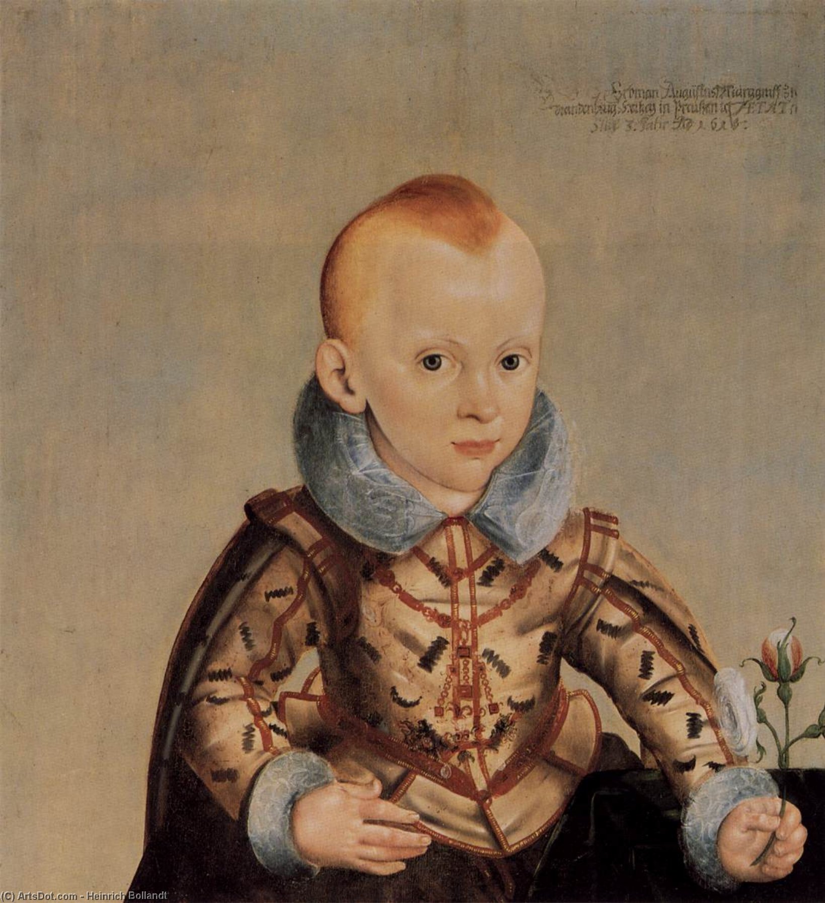WikiOO.org - Encyclopedia of Fine Arts - Maleri, Artwork Heinrich Bollandt - Erdmann August, Crown Prince of Brandenburg-Bayreuth