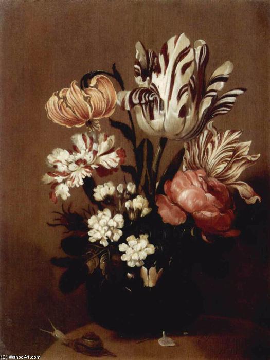 Wikioo.org - The Encyclopedia of Fine Arts - Painting, Artwork by Hans Bollongier (Jan Bollongier) - Flower Piece