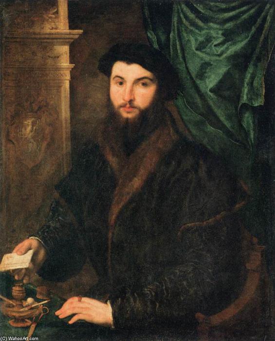 WikiOO.org - Encyclopedia of Fine Arts - Maalaus, taideteos Paris Bordone - Portrait of Thomas Stachel