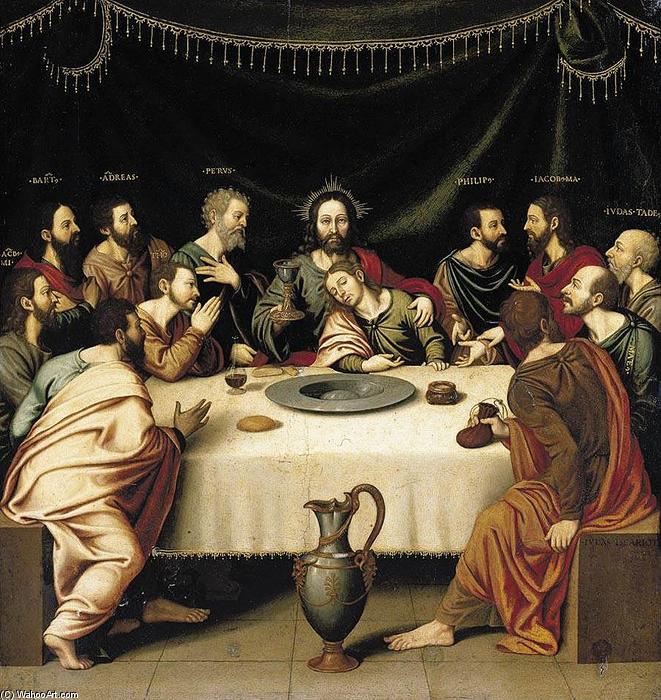 Wikioo.org – L'Enciclopedia delle Belle Arti - Pittura, Opere di Fray Nicolas Borras - L ultima Cena