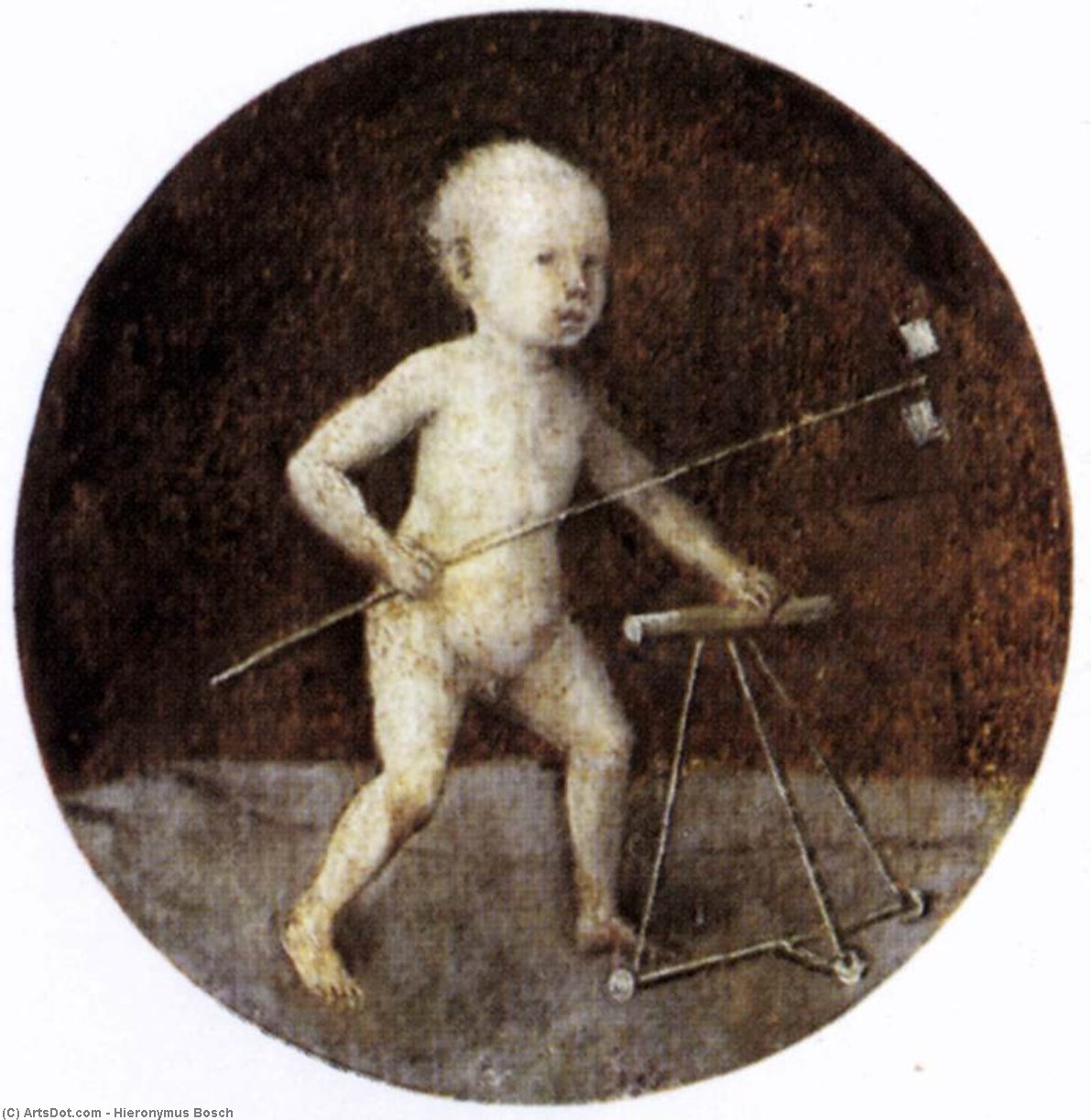 Wikioo.org – L'Encyclopédie des Beaux Arts - Peinture, Oeuvre de Hieronymus Bosch - enfant du christ avec  une  promenade  cadre