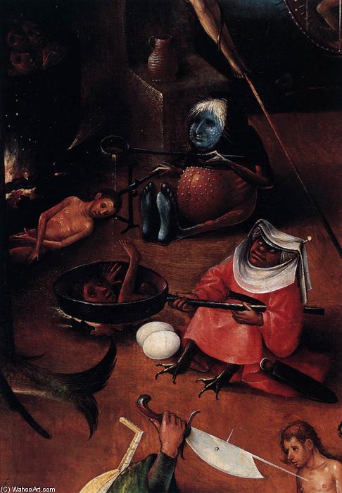 Wikioo.org – L'Encyclopédie des Beaux Arts - Peinture, Oeuvre de Hieronymus Bosch - Jugement Dernier du Triptyque  détail