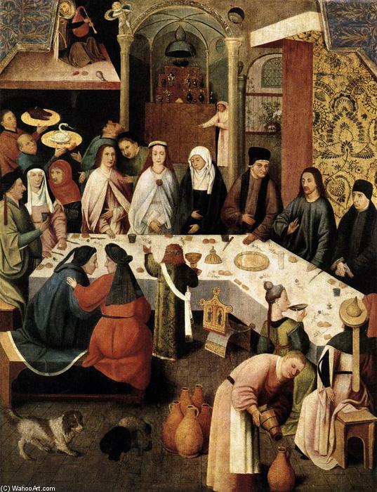 WikiOO.org - 백과 사전 - 회화, 삽화 Hieronymus Bosch - Marriage Feast at Cana