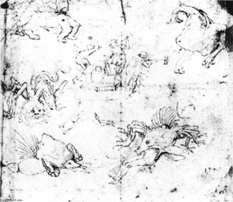WikiOO.org - Encyclopedia of Fine Arts - Lukisan, Artwork Hieronymus Bosch - Scenes in Hell