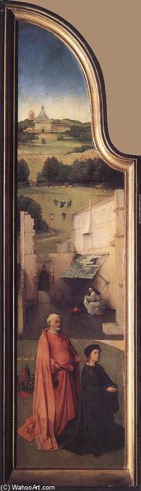 Wikioo.org - The Encyclopedia of Fine Arts - Painting, Artwork by Hieronymus Bosch - St Peter with the Donor (left wing)