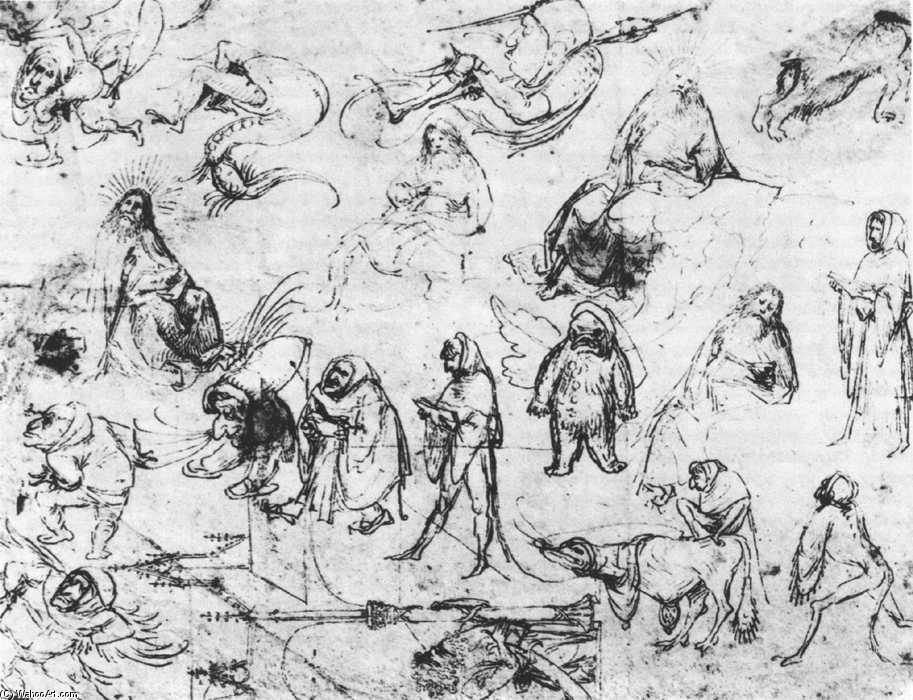 WikiOO.org - Encyclopedia of Fine Arts - Lukisan, Artwork Hieronymus Bosch - Studies