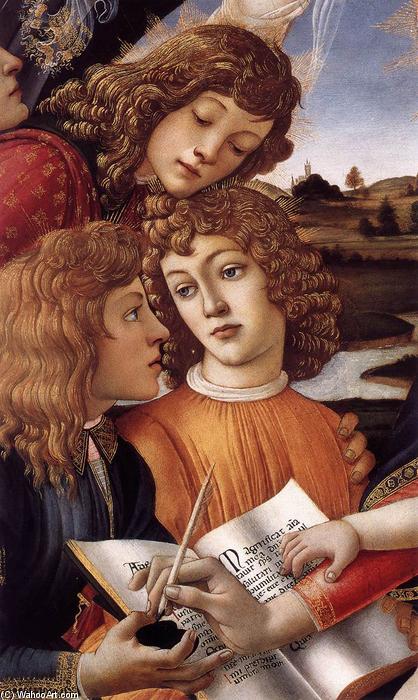 Wikioo.org – L'Enciclopedia delle Belle Arti - Pittura, Opere di Sandro Botticelli - Madonna del Magnificat particolare