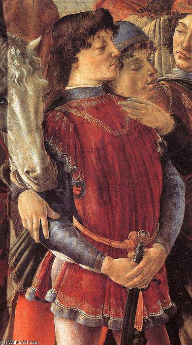Wikioo.org – L'Enciclopedia delle Belle Arti - Pittura, Opere di Sandro Botticelli - L Adorazione dei Magi particolare