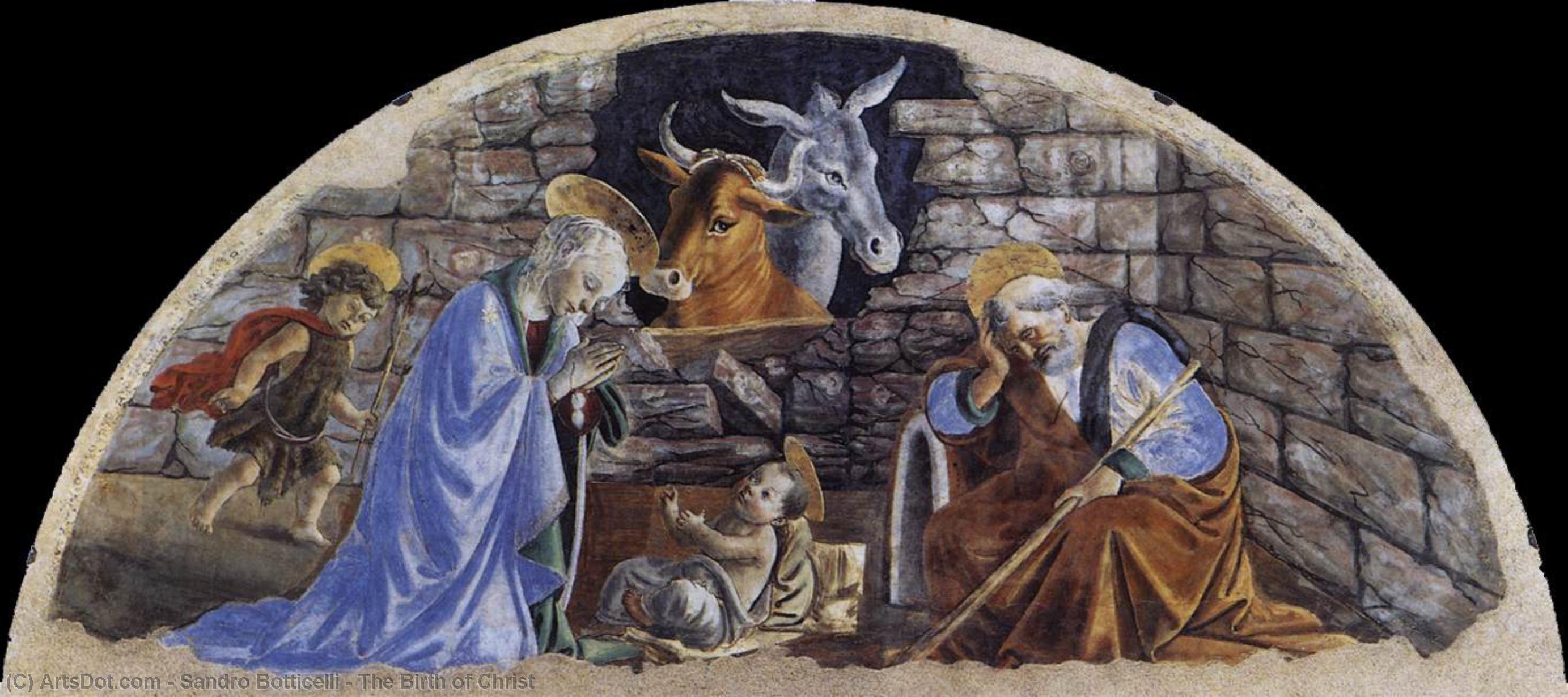 WikiOO.org - Encyclopedia of Fine Arts - Lukisan, Artwork Sandro Botticelli - The Birth of Christ