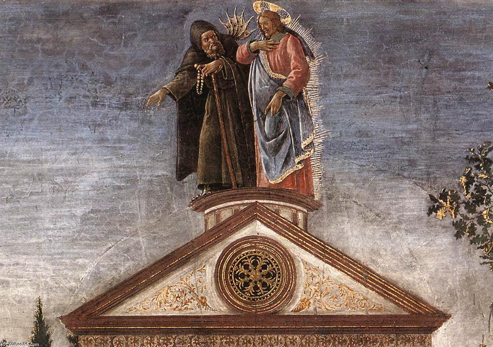 WikiOO.org - Enciclopedia of Fine Arts - Pictura, lucrări de artă Sandro Botticelli - Three Temptations of Christ (detail) (13)