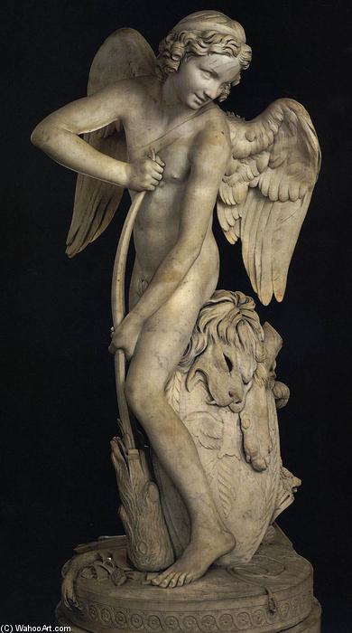 WikiOO.org - Enciklopedija likovnih umjetnosti - Slikarstvo, umjetnička djela Edme Bouchardon - Cupid Making a Bow out of the Club of Hercules