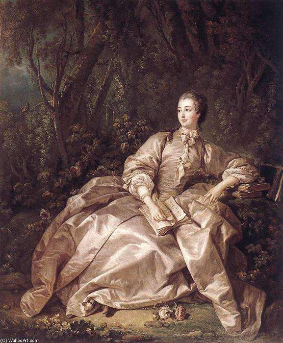WikiOO.org - Encyclopedia of Fine Arts - Schilderen, Artwork François Boucher - Madame de Pompadour