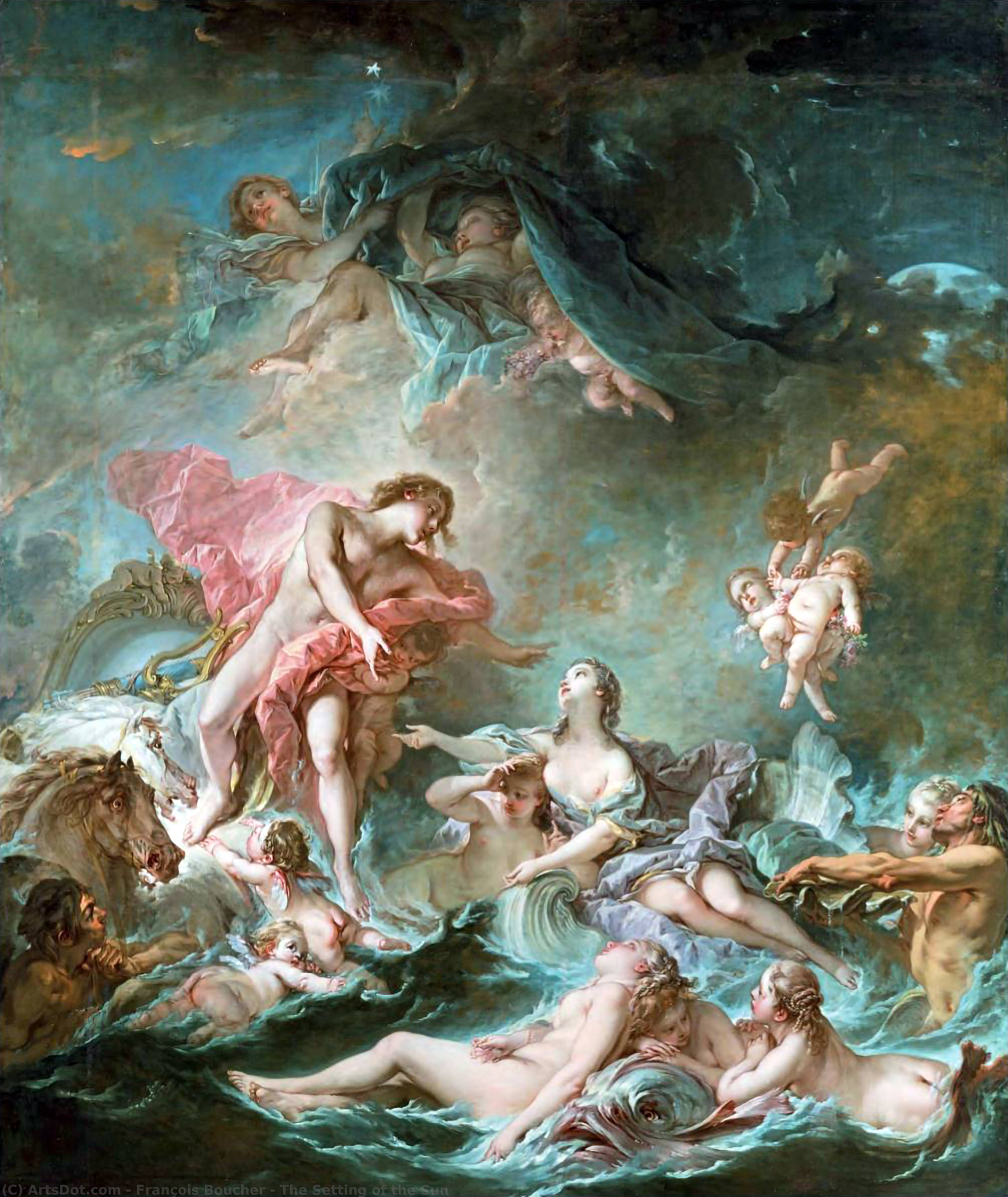 Wikioo.org - The Encyclopedia of Fine Arts - Painting, Artwork by François Boucher - The Setting of the Sun