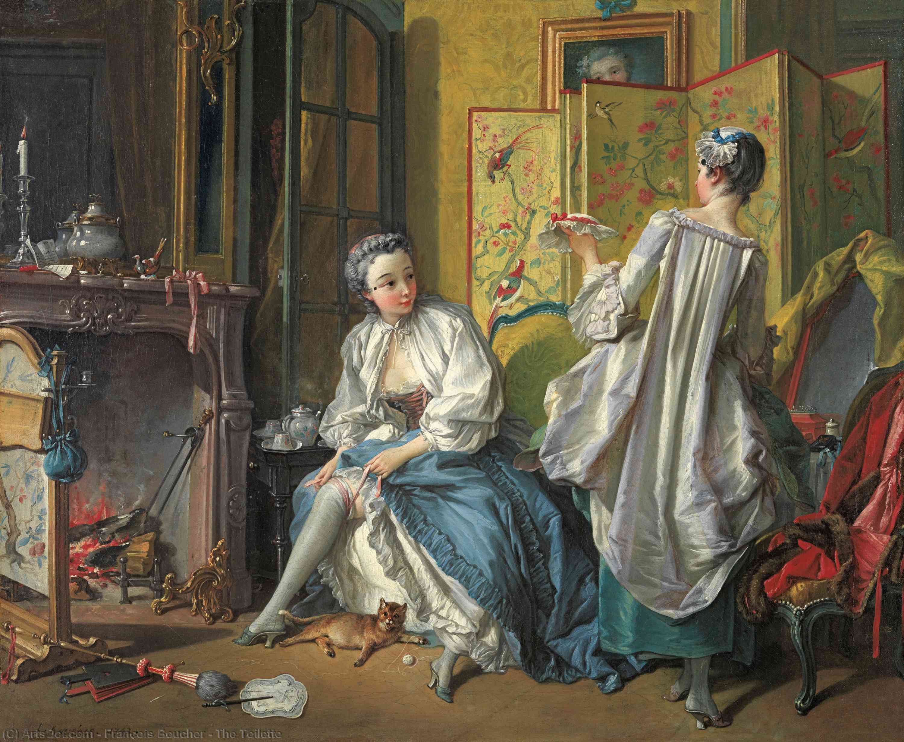 Wikioo.org - The Encyclopedia of Fine Arts - Painting, Artwork by François Boucher - The Toilette