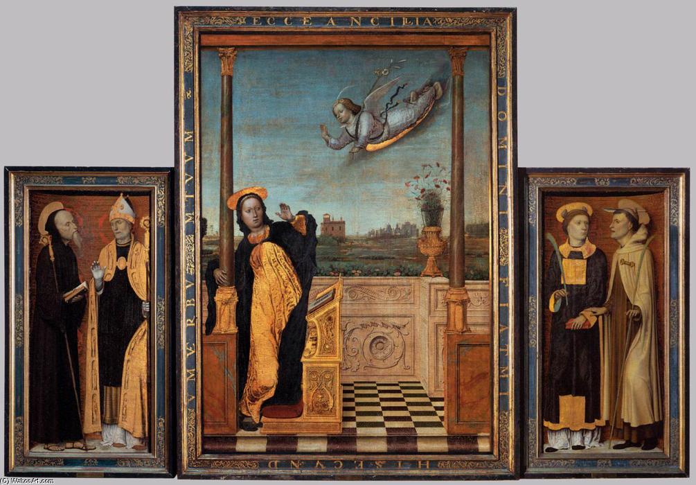 WikiOO.org - Encyclopedia of Fine Arts - Lukisan, Artwork Carlo Braccesco - Triptych