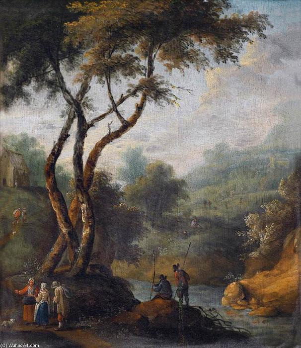 Wikioo.org – La Enciclopedia de las Bellas Artes - Pintura, Obras de arte de Johann Christian Brand - sur paisaje