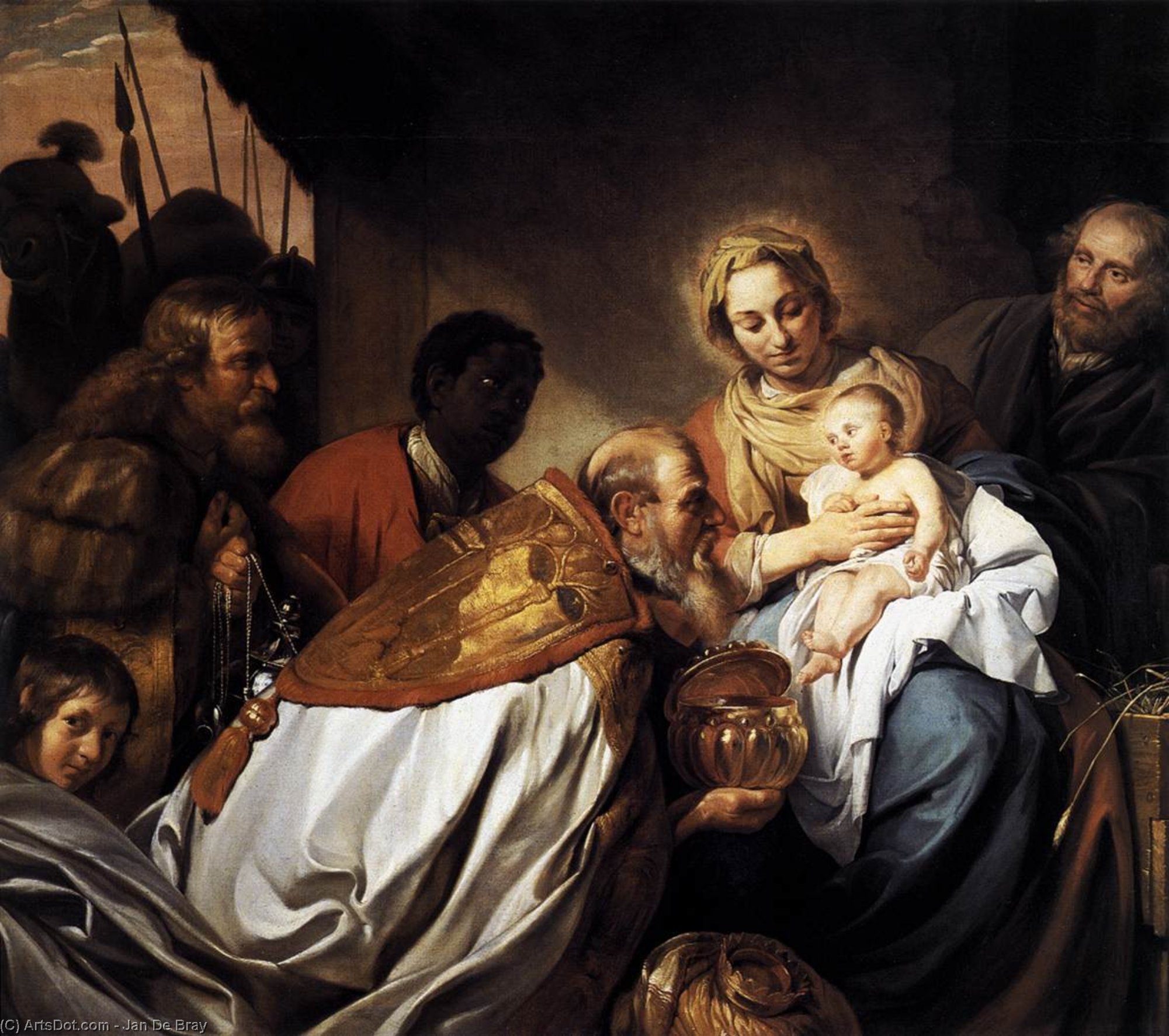 WikiOO.org - אנציקלופדיה לאמנויות יפות - ציור, יצירות אמנות Jan De Bray - The Adoration of the Magi