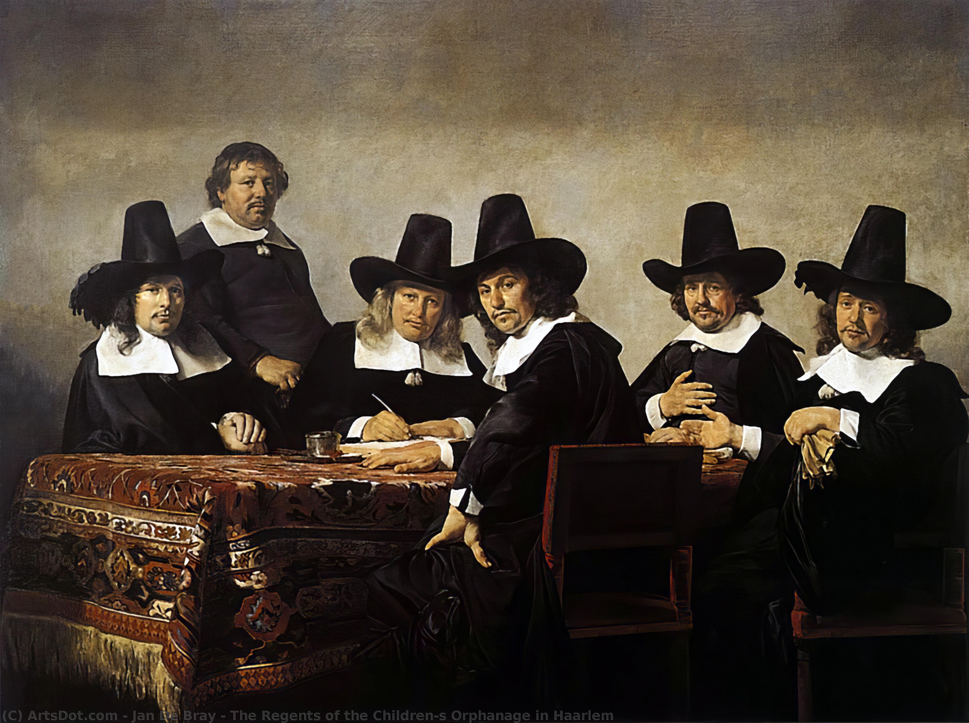 Wikioo.org - The Encyclopedia of Fine Arts - Painting, Artwork by Jan De Bray - The Regents of the Children's Orphanage in Haarlem