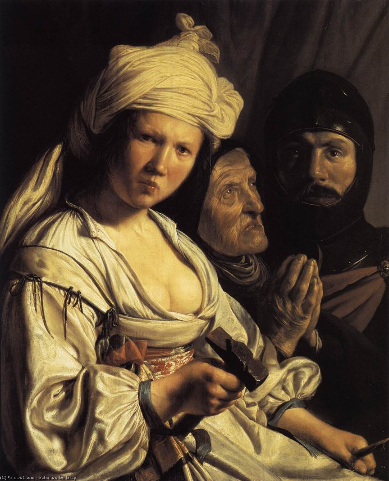 Wikioo.org - The Encyclopedia of Fine Arts - Painting, Artwork by Salomon De Bray - Jael, Deborah and Barak