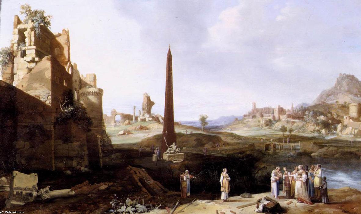 WikiOO.org - Enciclopedia of Fine Arts - Pictura, lucrări de artă Bartholomeus Breenbergh - The Finding of Moses
