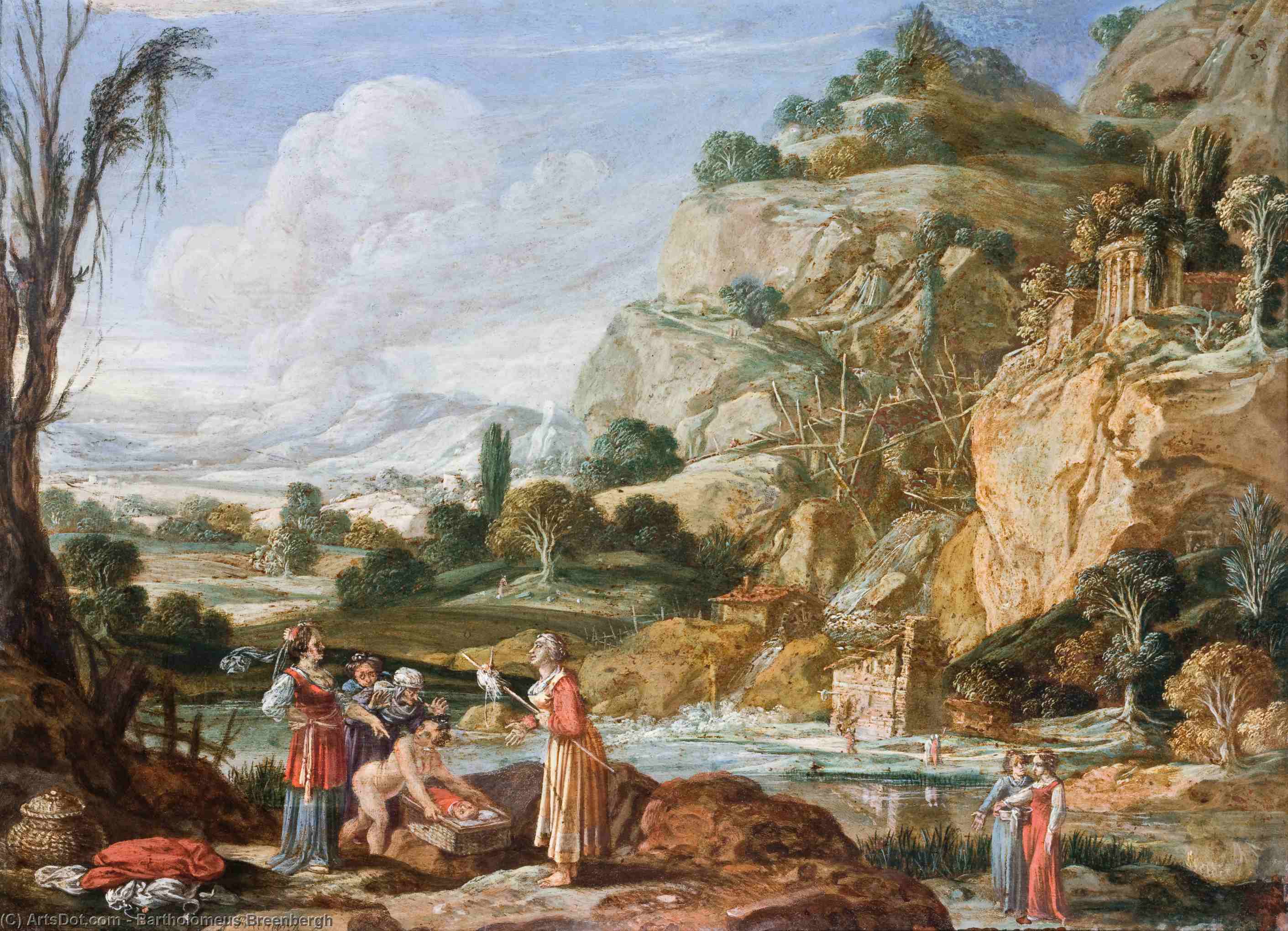 Wikioo.org - The Encyclopedia of Fine Arts - Painting, Artwork by Bartholomeus Breenbergh - The Preaching of St John the Baptist