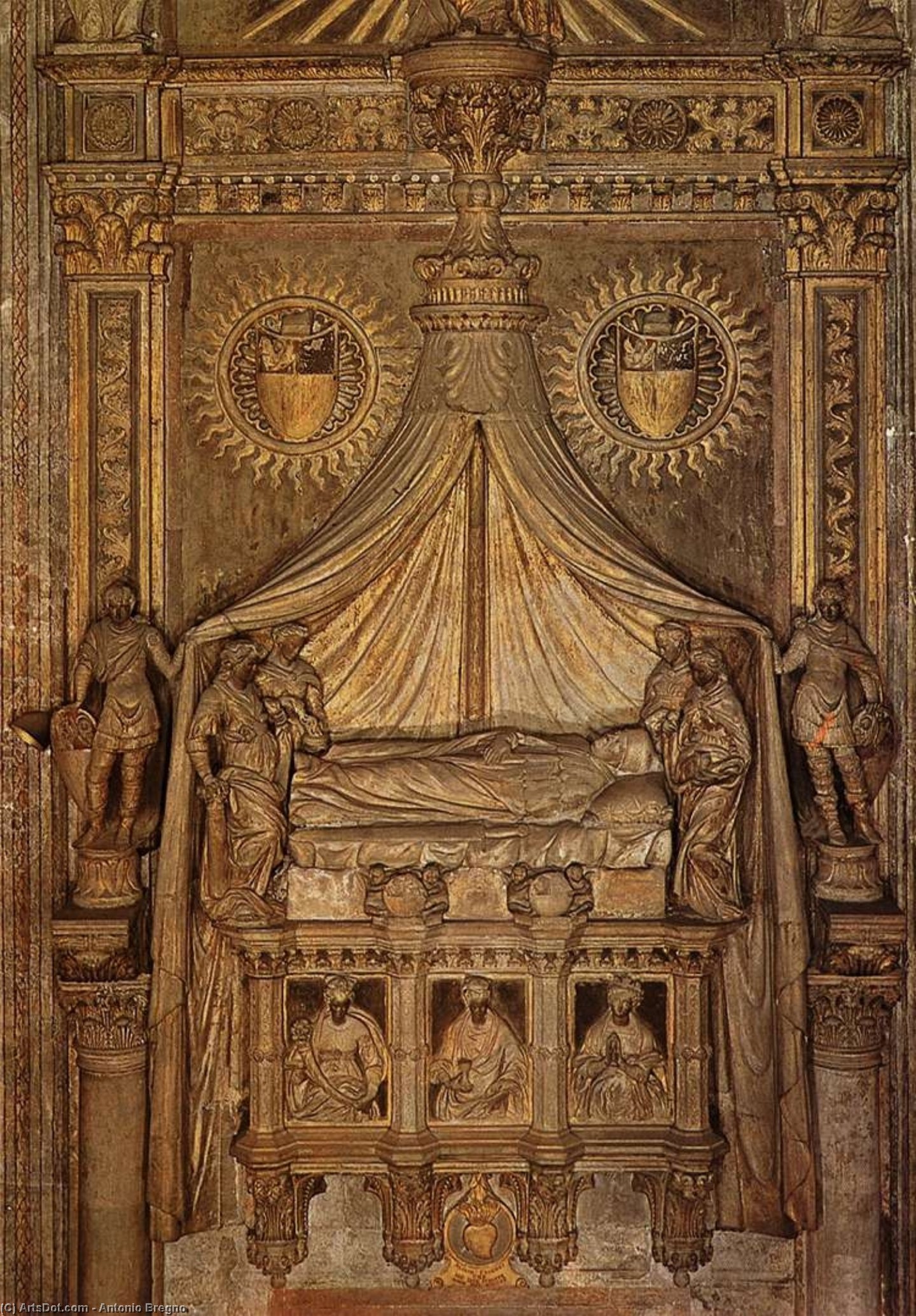 Wikioo.org – La Enciclopedia de las Bellas Artes - Pintura, Obras de arte de Antonio Bregno - monumento de francesco foscari