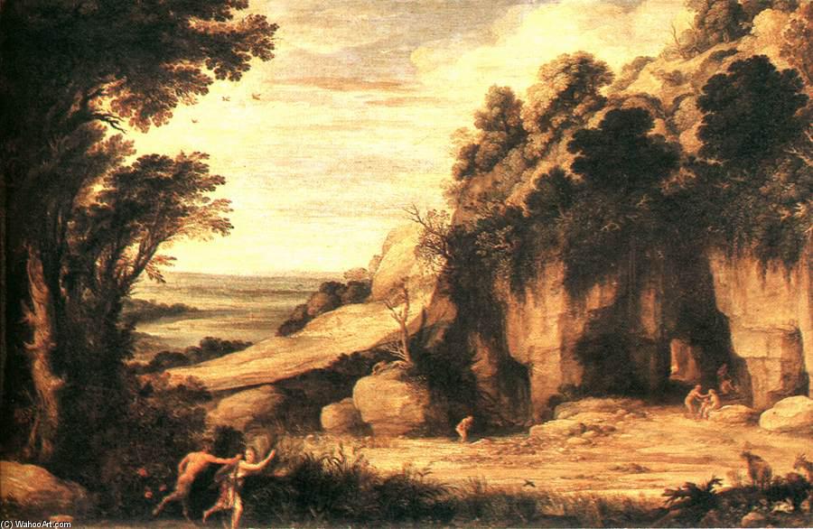 Wikioo.org - The Encyclopedia of Fine Arts - Painting, Artwork by Paul Bril - Pan and Syrinx