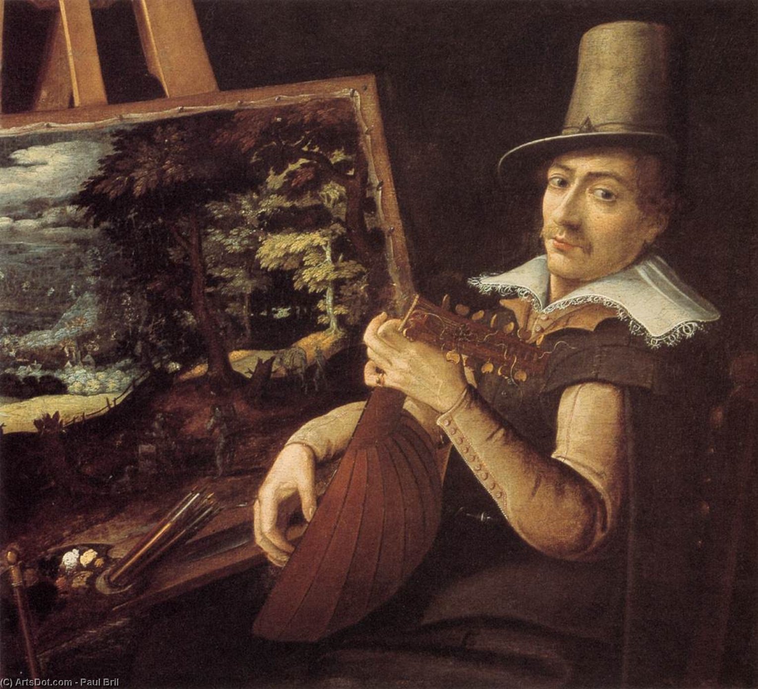 Wikioo.org - The Encyclopedia of Fine Arts - Painting, Artwork by Paul Bril - Self-Portrait
