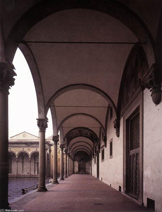 WikiOO.org – 美術百科全書 - 繪畫，作品 Filippo Brunelleschi - 阳台