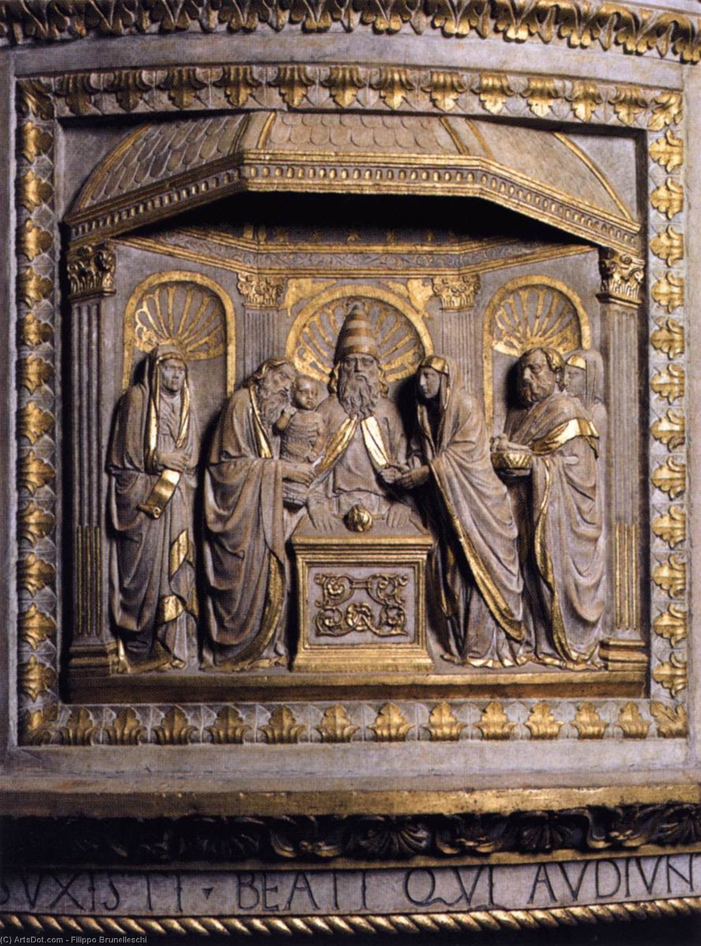 WikiOO.org - Encyclopedia of Fine Arts - Lukisan, Artwork Filippo Brunelleschi - Pulpit (detail)
