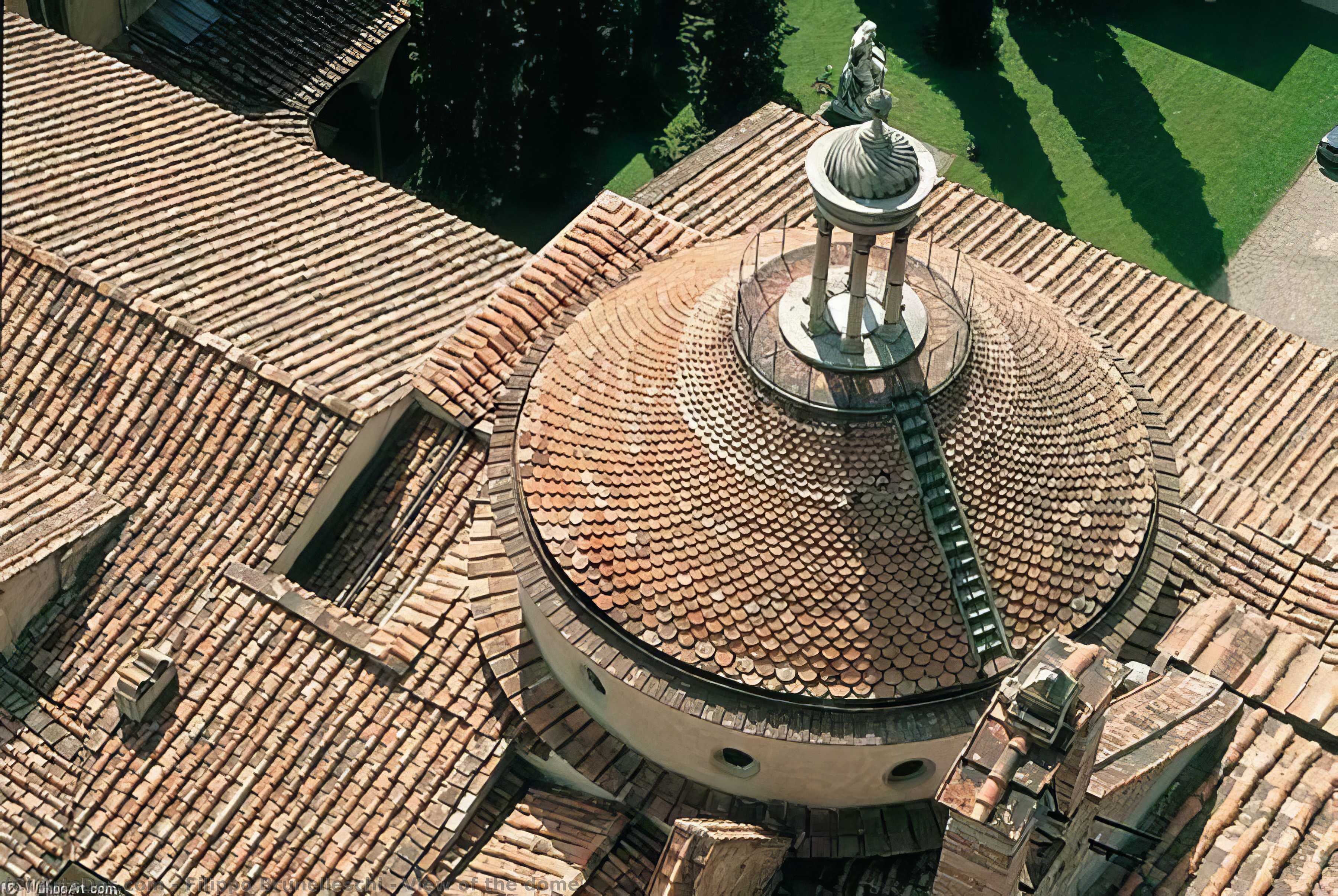 Wikioo.org – La Enciclopedia de las Bellas Artes - Pintura, Obras de arte de Filippo Brunelleschi - Vista de la cúpula