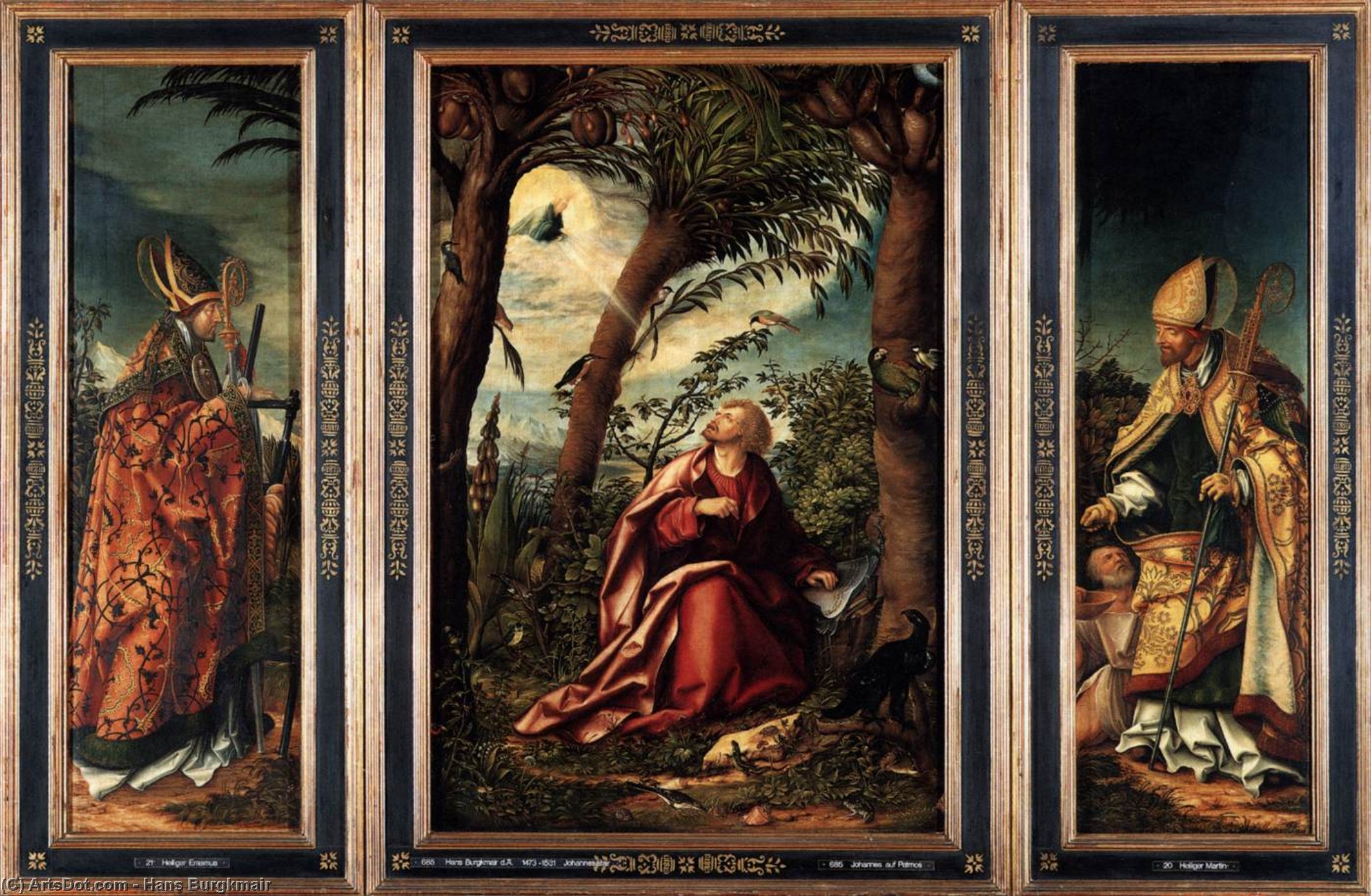 WikiOO.org - Encyclopedia of Fine Arts - Lukisan, Artwork Hans Burgkmair - St John the Evangelist in Patmos